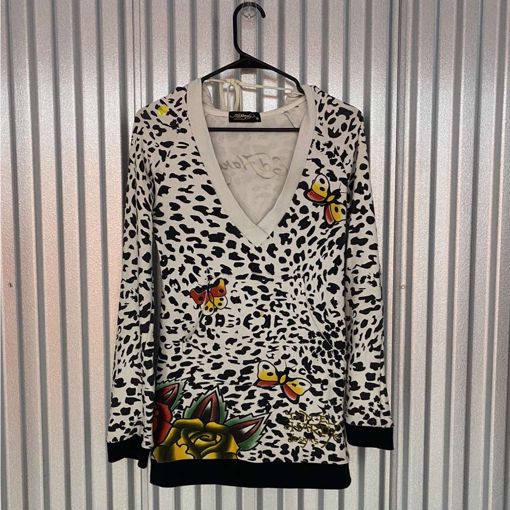 Ed Hardy Animal Print Long Sleeve